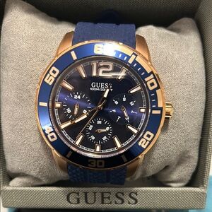 Guess by Marciano Blue and Gold Men's Watch